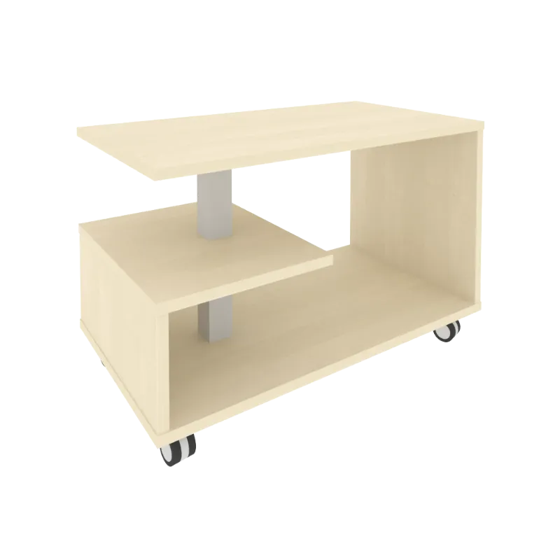 Стол журнальный на колесах First KSM-1 (клён)